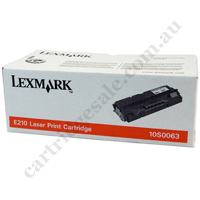 Genuine Lexmark 10S0063 Black Toner Cartridge
