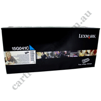 Genuine Lexmark 15G041C Cyan Toner Cartridge