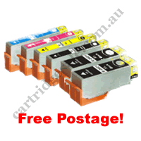 Any 6 Compatible Epson 273XL High Yield Ink Cartridges + Free Po