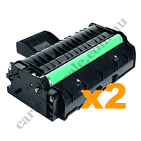 2 x Compatible Ricoh 407167 Black Toner Cartridge