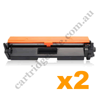 2 x Compatible HP CF230A 30A Black Toner Cartridge