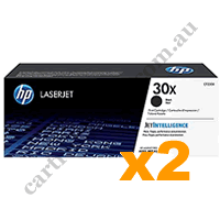 2 x Genuine HP CF230X 30X Black Toner Cartridge