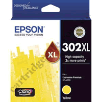 Genuine Epson T01Y4/302XL High Yield Yellow Ink Cartridge
