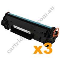 3 x Compatible HP CF248A 48A Black Toner Cartridge