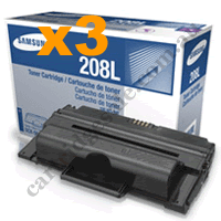 3 x Genuine Samsung MLTD208L High Yield Black Toner Cartridge