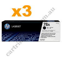 3 x Genuine HP 49A (Q5949A) Black Toner Cartridge