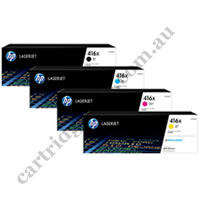 A Set Genuine HP 416X High Yield Toner Cartridges B/C/M/Y