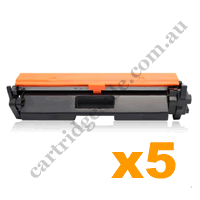 5 x Compatible HP CF230A 30A Black Toner Cartridge