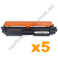 5 x Compatible HP CF230X 30X Black Toner Cartridge