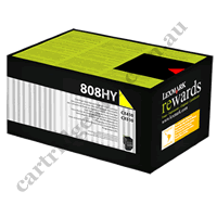 Genuine Lexmark 80C8HY0 808HY HY Yellow Toner Cartridge
