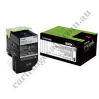 Genuine Lexmark 80C80K0 808K Black Toner Cartridge