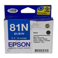 Genuine Epson T0811/81N Black Ink Cartridge High Yield