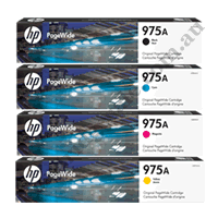 A Set Genuine HP 975A B/C/M/Y Ink Cartridges