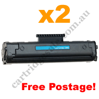 2 x Compatible HP 92A (C4092A) Black Toner Cartridge FreePostage