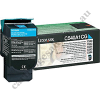 Genuine Lexmark C540A1CG Cyan Toner Cartridge