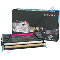 Genuine Lexmark C734A1MG Magenta Toner Cartridge