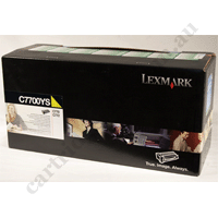 Genuine Lexmark C7700YS Yellow Toner Cartridge