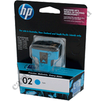 Genuine HP 02 Cyan (C8771WA) Ink Cartridge