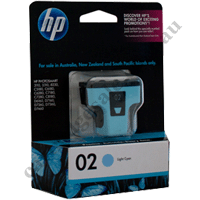 Genuine HP 02 Light Cyan (C8774WA) Ink Cartridge