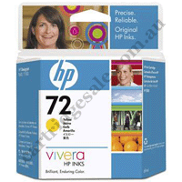 Genuine HP 72 Yellow (C9400A) Ink Cartridge - 69ml