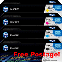 A Set Genuine HP 125A Toner Cartridges CB540 - 3A + FreePostage