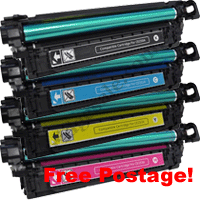A Set Compatible HP CE260A/61A/62A/63A Toner Cartridges B/C/M/Y