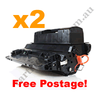 2 x Compatible HP 90A (CE390A) Black Toner Cartridge FreePostage