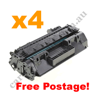 4 x Compatible HP 80X (CF280X) Black Toner Cartridge FreePostage