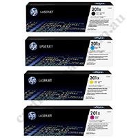 A Set Genuin HP CF400X - 03X High Yield Toner Cartridges BCMY