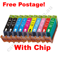 Any 10 Compatible Canon CLI8BK/C/M/Y/PC/PM/R/G Ink Cartridges