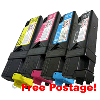 A Set Compatible Dell 1320c 1320cn Toner Cartridges B/C/M/Y HY