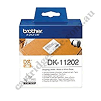 Genuine Brother DK11202 White Label Roll 62mm x 100mm