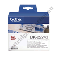 Genuine Brother DK22243 White Label Roll 102mm x 30.48m