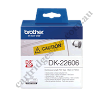 Genuine Brother DK22606 Yellow Label Roll 62mm x 15.24m