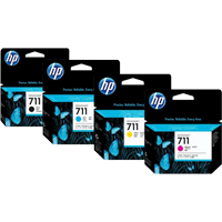A Set Genuine HP 711B 711C3pk 711M3pk 711Y3pk