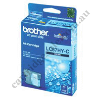 Genuine Brother LC67HYC High Yield Cyan Ink Cartridge