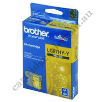 Genuine Brother LC67HYY High Yield Yellow Ink Cartridge