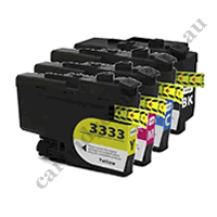 A Set Compatible Brother LC3333 BK/C/M/Y Ink Cartridges
