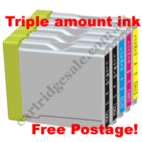 2 Black + 1 of each Colour Com LC37 High Yield + Free Postage!