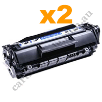 2 x Compatible HP 12A (Q2612A) Black Toner Cartridges