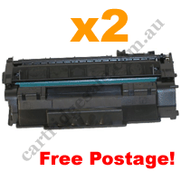 2 x Compatible HP 49A (Q5949A) Black Toner Cartridge FreePostage