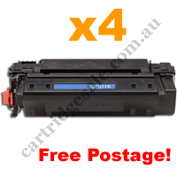 4 x Compatible HP 11X (Q6511X) Black Toner Cartridge FreePostage