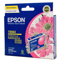 Genuine Epson T0563 Magenta Ink Cartridge
