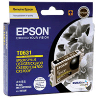 Genuine Epson T0631 Black Ink Cartridge