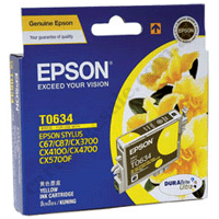 Genuine Epson T0634 Yellow Ink Cartridge
