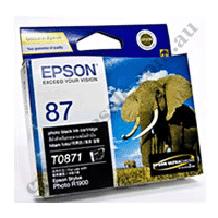 Genuine Epson T0871 Photo Black Ink Cartridge