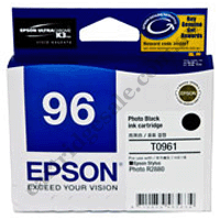 Genuine Epson T0961 Photo Black Ink Cartridge