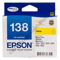 Genuine Epson T1384/138 High Yield Yellow Ink Cartridge