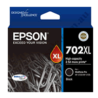 Genuine Epson T3451/702XL High Yield Black Ink Cartridge