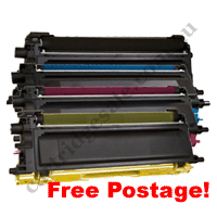 A Set Compatible Brother TN251BK TN255C/M/Y Toner Cartridge